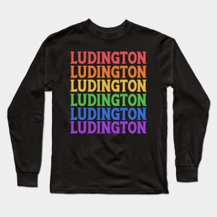 LUDINGTON COLORFUL CITY Long Sleeve T-Shirt